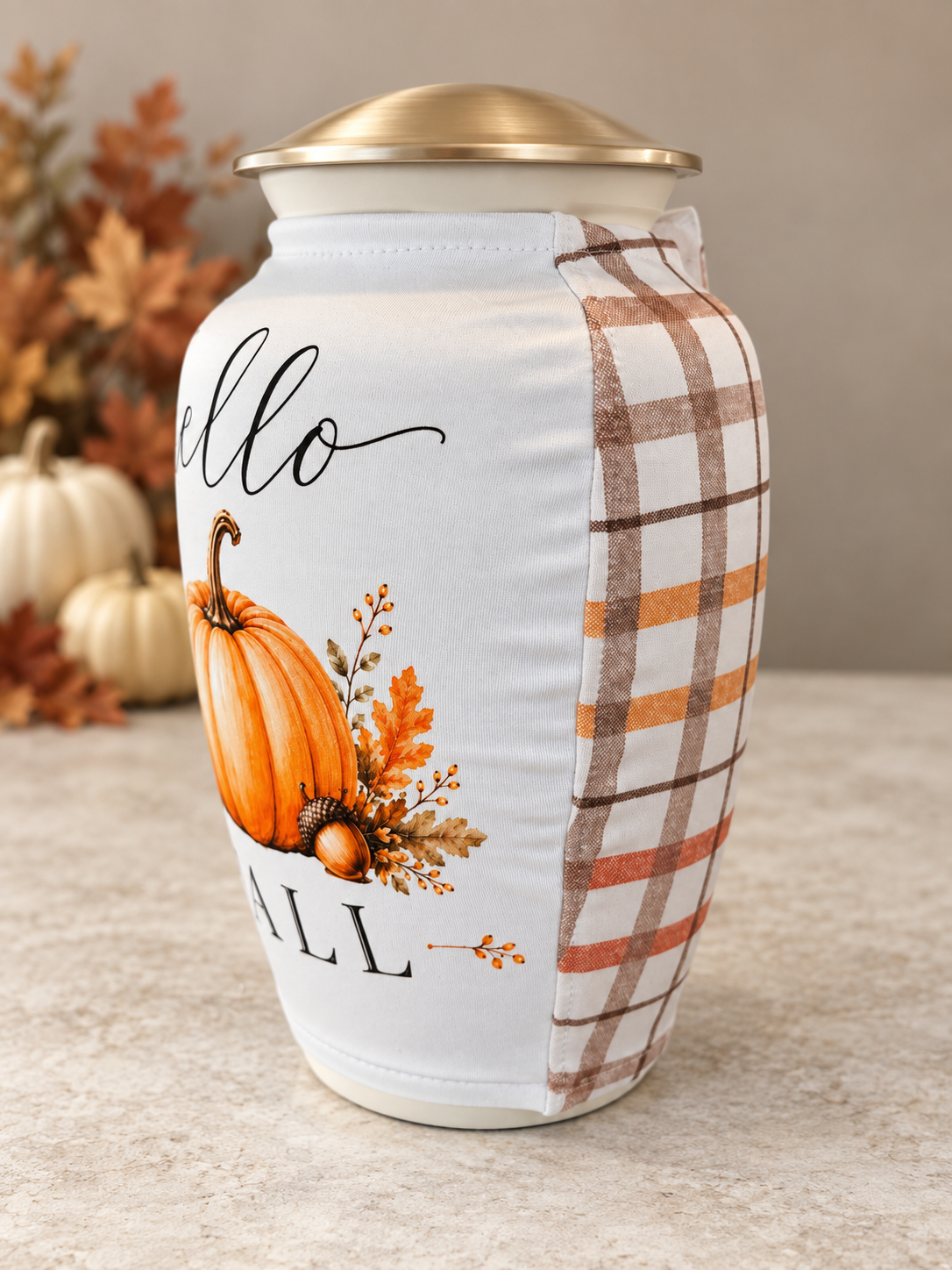 Hello Fall with Plaid
